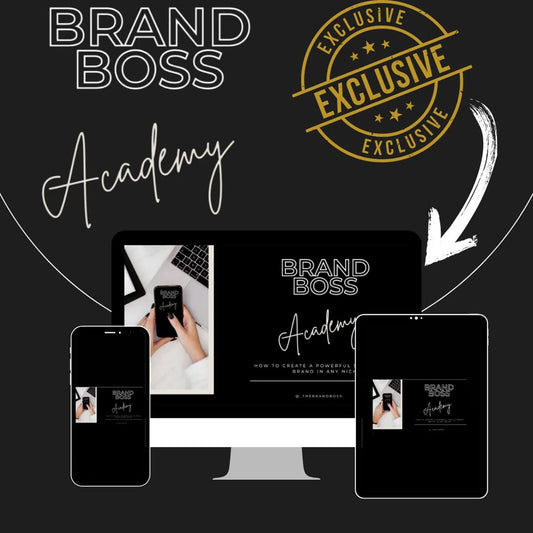 BRAND BOSS ACADEMY- Digital Marketing Course- Business Branding- Learn How to Build A Profitable Online Biz- Passive Income - Affiliate