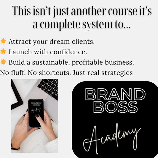 BRAND BOSS ACADEMY- Digital Marketing Course- Business Branding- Learn How to Build A Profitable Online Biz- Passive Income - Affiliate