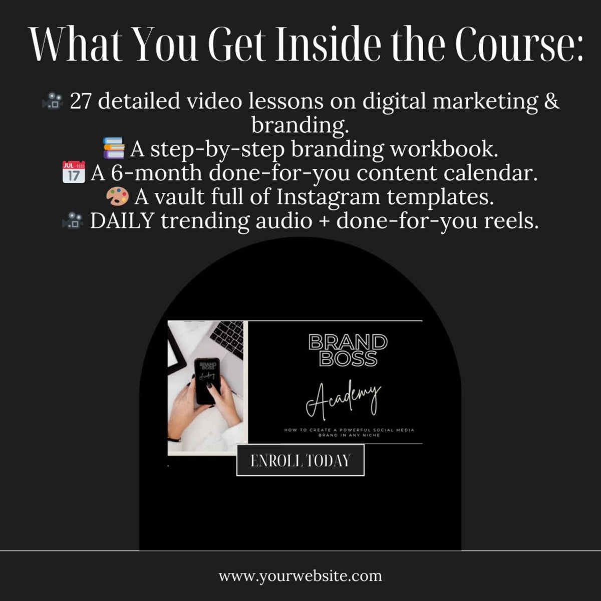 BRAND BOSS ACADEMY- Digital Marketing Course- Business Branding- Learn How to Build A Profitable Online Biz- Passive Income - Affiliate