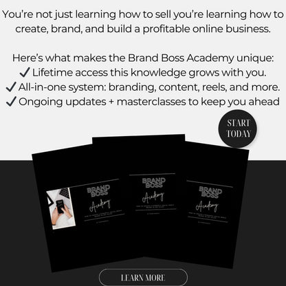 BRAND BOSS ACADEMY- Digital Marketing Course- Business Branding- Learn How to Build A Profitable Online Biz- Passive Income - Affiliate