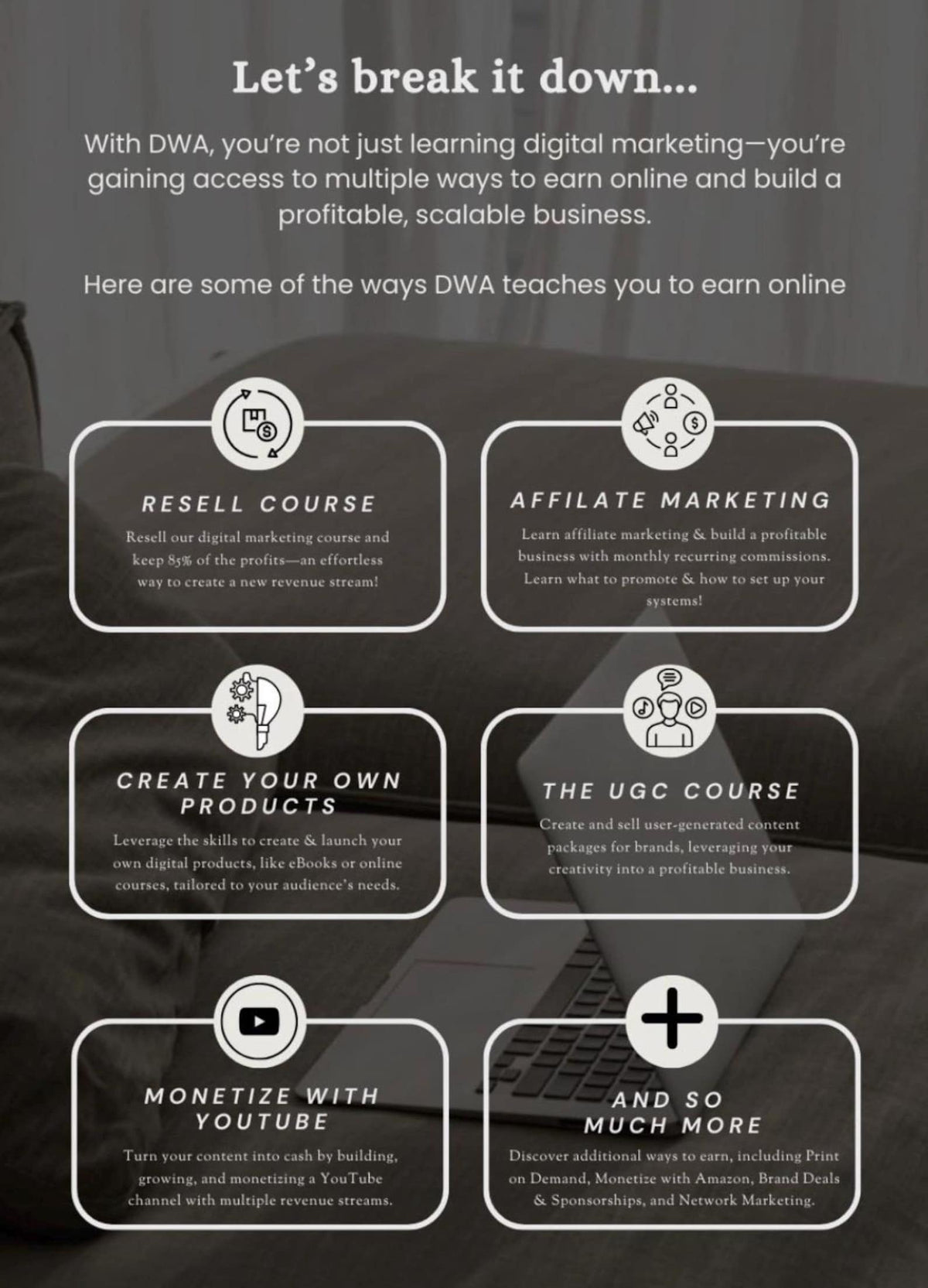 Digital Wealth Academy (NEW) 4.0 Full Digital Marketing Course- Earn Commission on every Sale