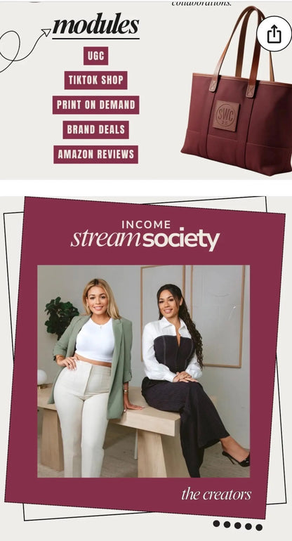 Income Stream Society: Full Digital Marketing Course/ MMR (Master Resell Rights)